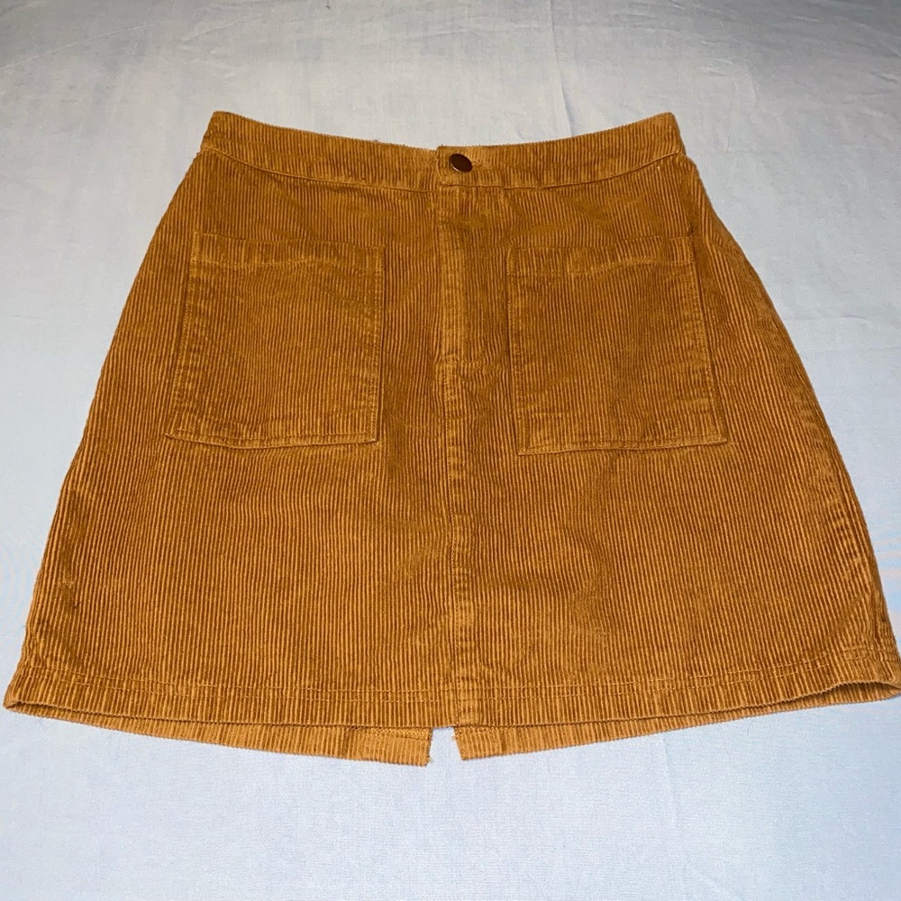 Brown Mini Cargo Skirt